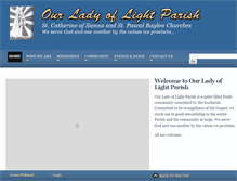 Tablet Screenshot of ourladyoflightparish.com